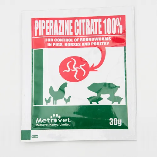 POULTRY DEWORMER PIPERAZINE CITRATE 30GM METRO